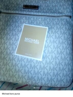 Michael Kors Gray Signature MK Messenger Bag